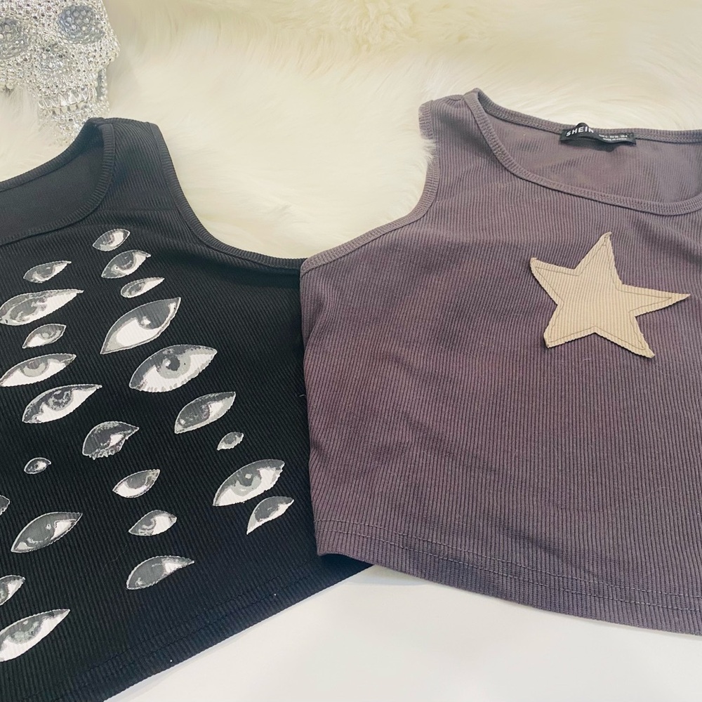 Cropped small tank tops